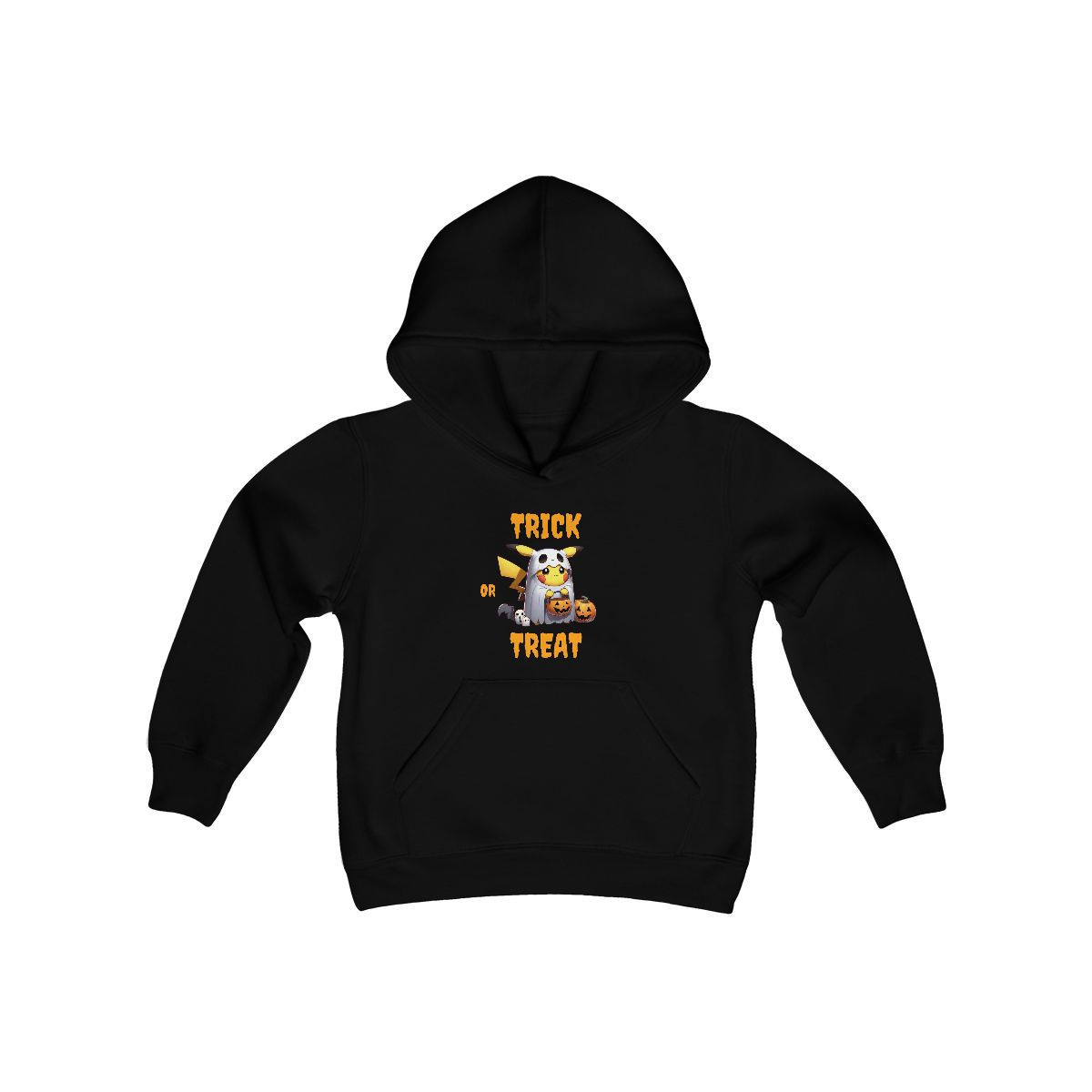 Youth Size Halloween Trick or Treat Hoodie Hooded Sweatshirt