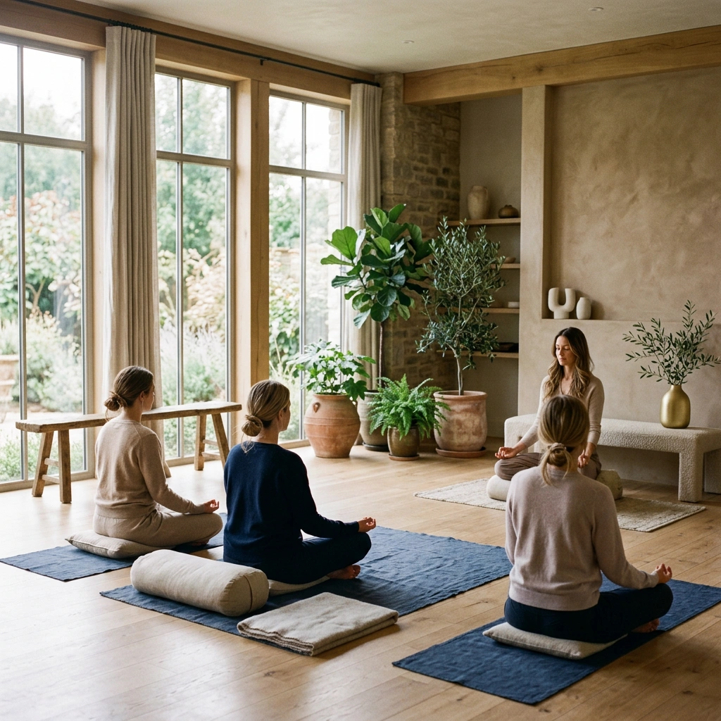 Small-group session in a premium wellness studio