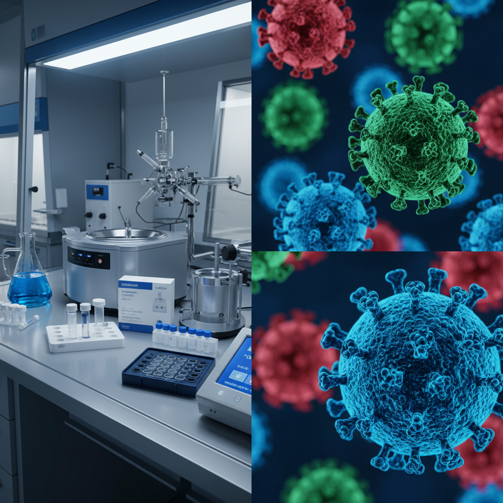 Rapid diagnostic test kit in a laboratory