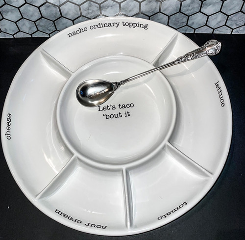 Taco Bar Serving Set | white-begonia