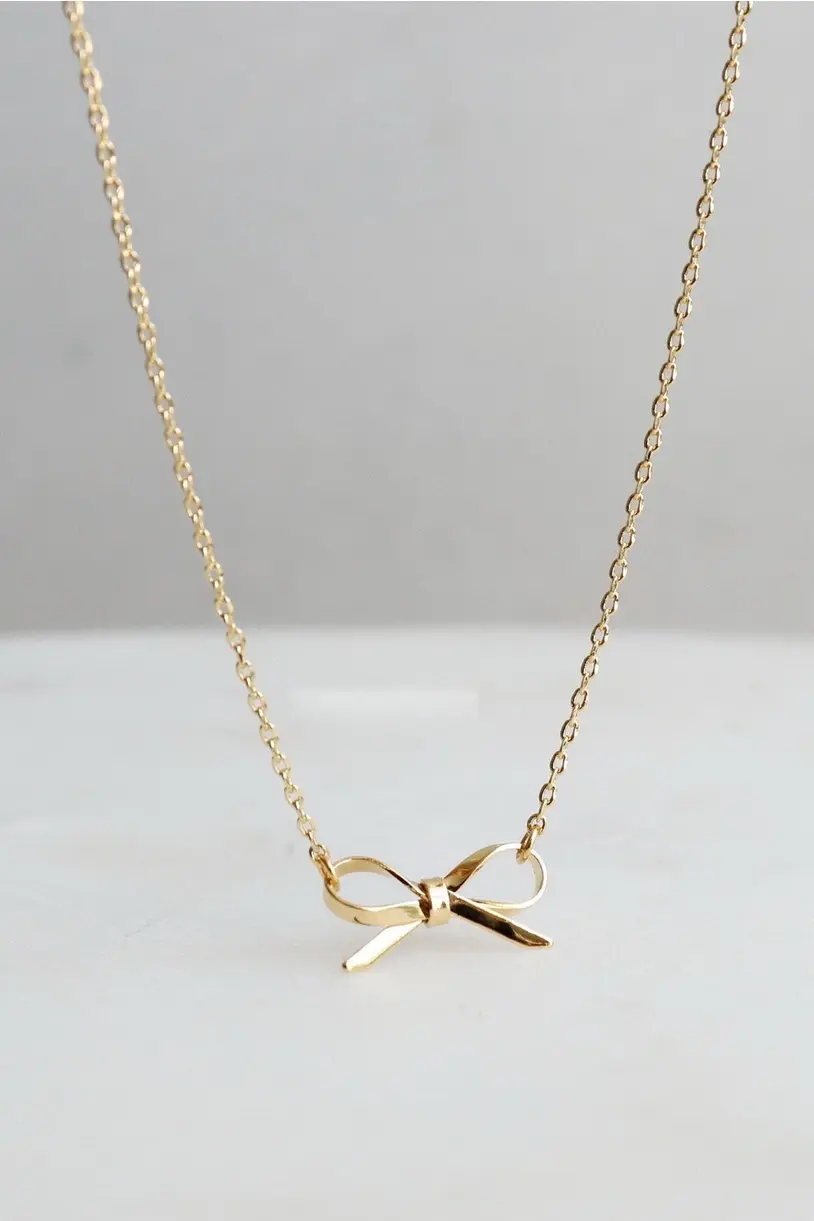 The Sweetest Bow Necklace