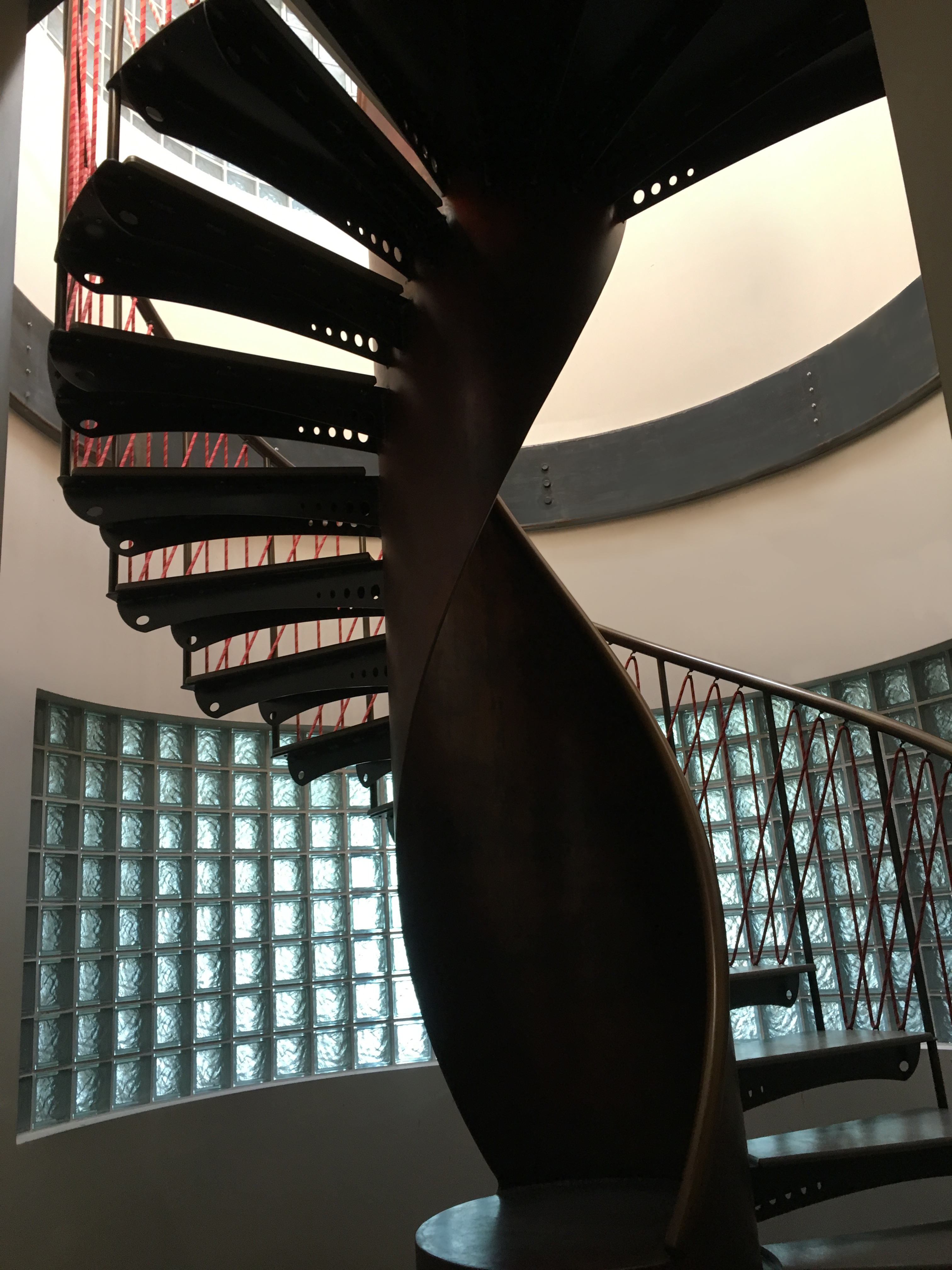 Three story spiral stair