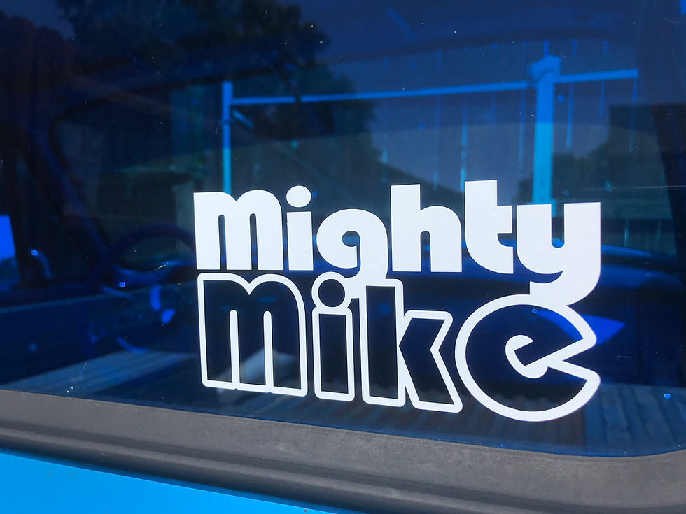 Thumbnail: 6"x 3" Mighty Mike Sticker