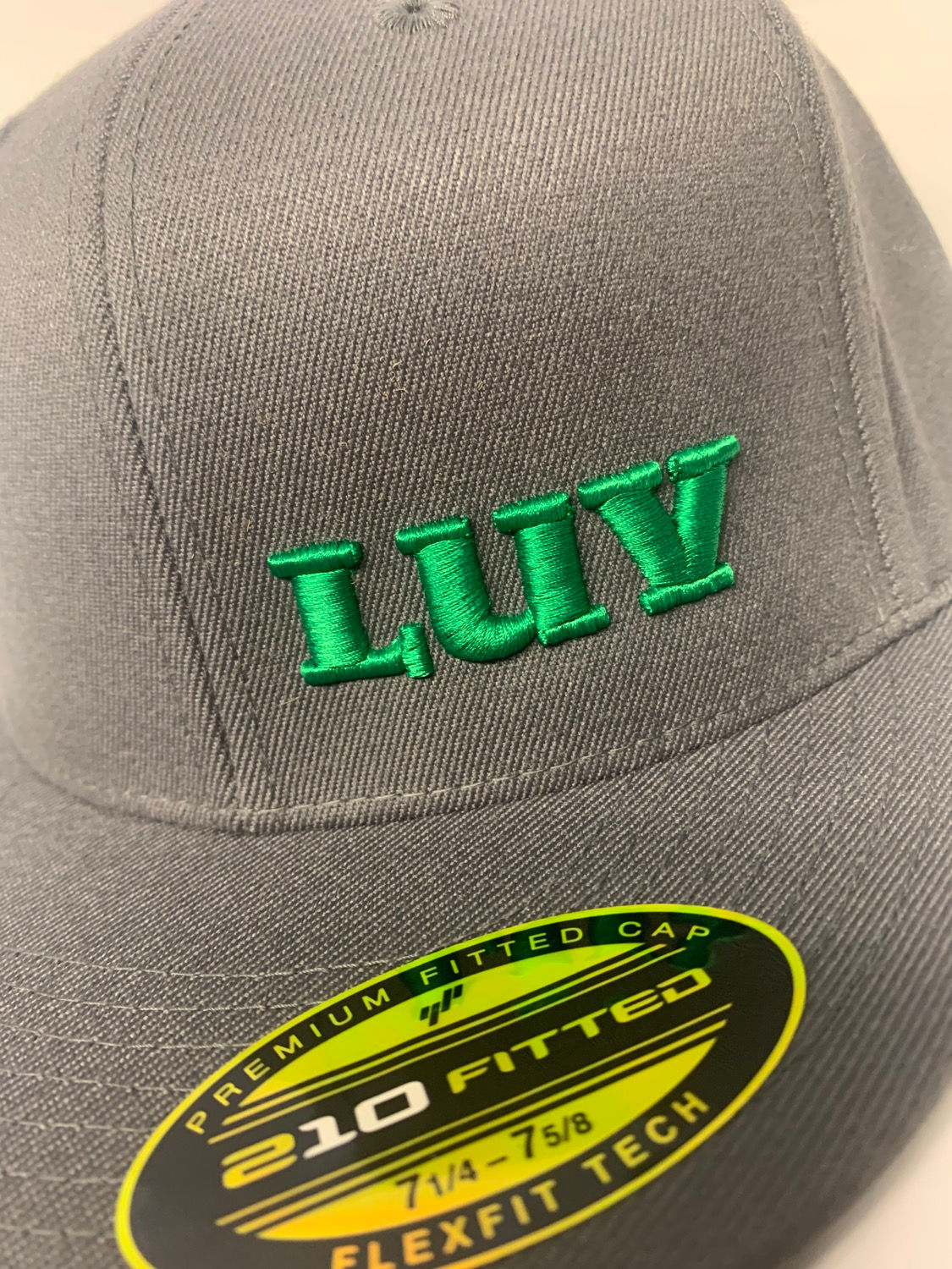 Gray & Green LUV hat