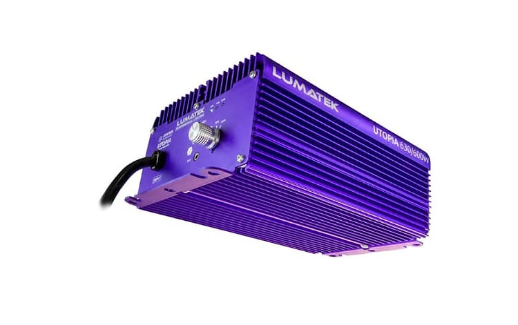 Digitales Vorschaltgerät für CMH- und HPS-Lampen mit umschaltbarer Leistung (630W/600W).