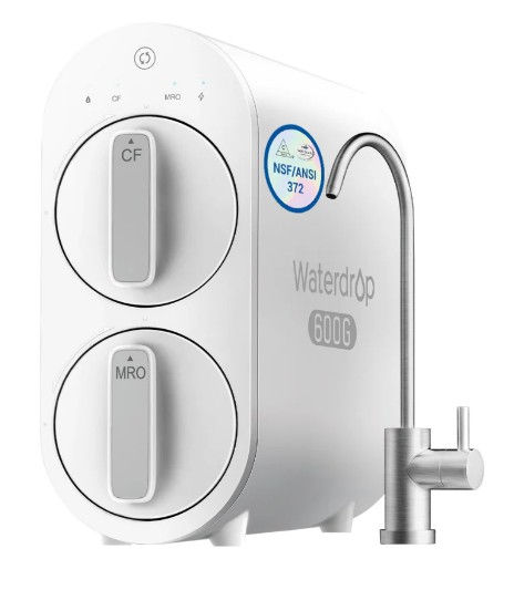 Waterdrop G2P600 under-sink reverse osmosis system with dedicated tap for filtered drinking water