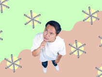 Man thinking about limescale inhibitors 