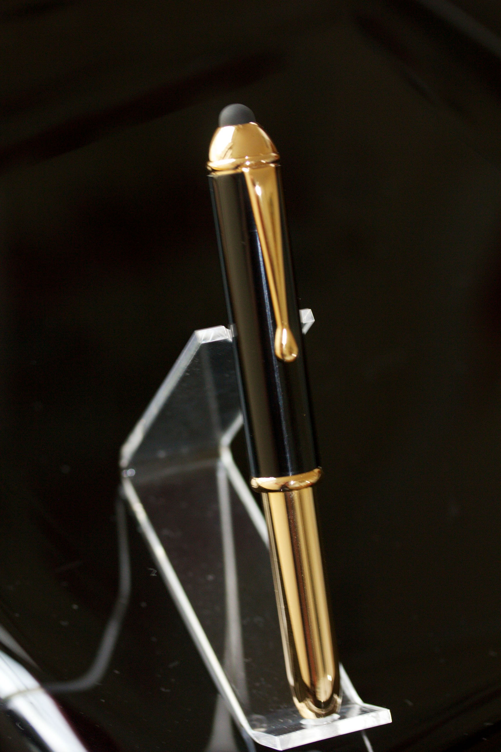 3-In-One Flip Stylus  Pen in Coal Mine Black