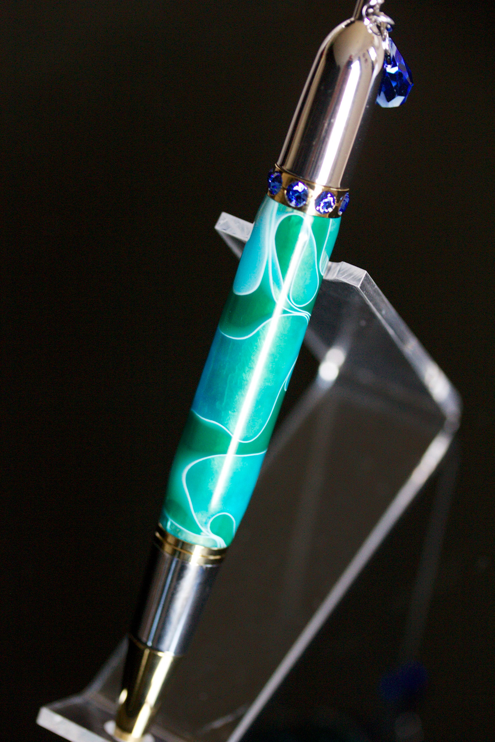 Ladies Diva Charm Pen in Sea Foam Acrylic