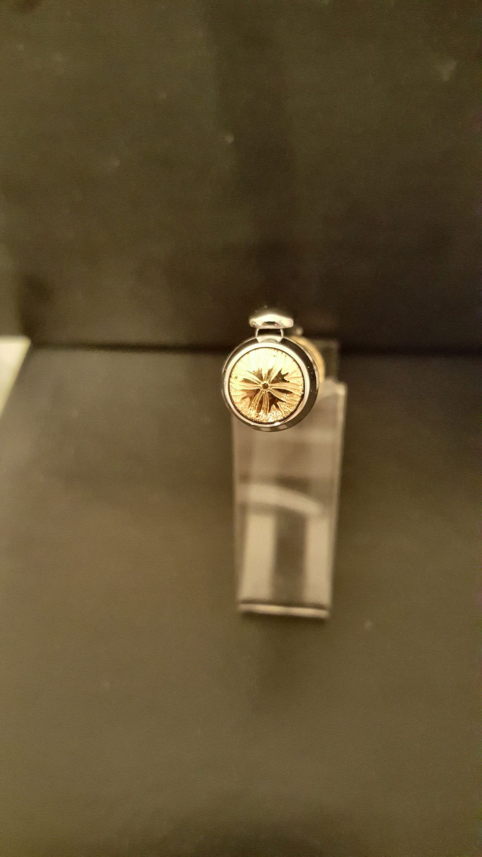 Thumbnail: Triton Ballpoint Pen in White Ash Lava Acrylic with Polished Chrome Accents