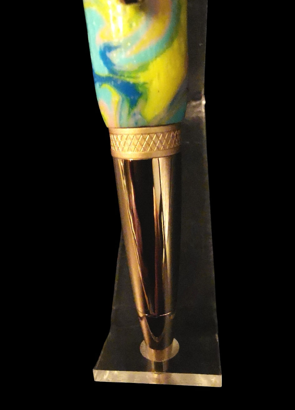 Thumbnail: Aurora Pen in Pastel Dream Acrylic with 24K Gold Components, Parker Refill.