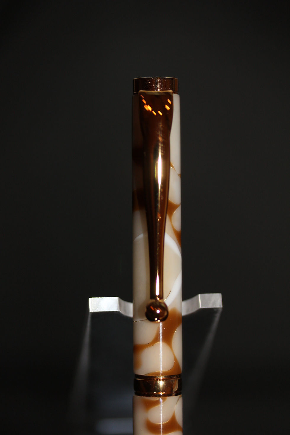 Thumbnail: Slimline Twist Pen in Cappuccino Swirl Acrylic.