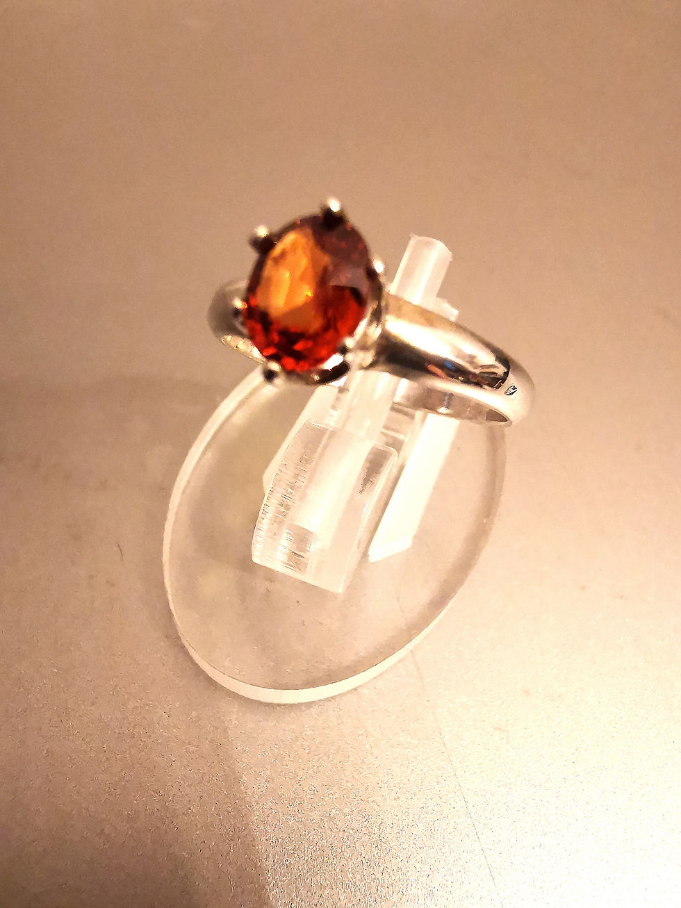 Thumbnail: 925 Sterling Silver Ring with Iolite Oval Gemstone, Size 6