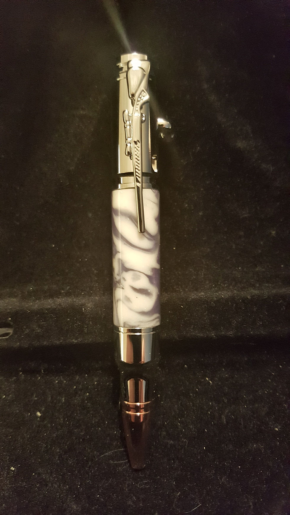 Thumbnail: Mini Bolt Action Bullet Pen in Purple Passion Acrylic