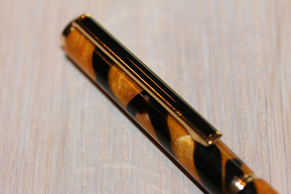 Thumbnail: Tiger Stripe Acrylic Slimline Twist Pen