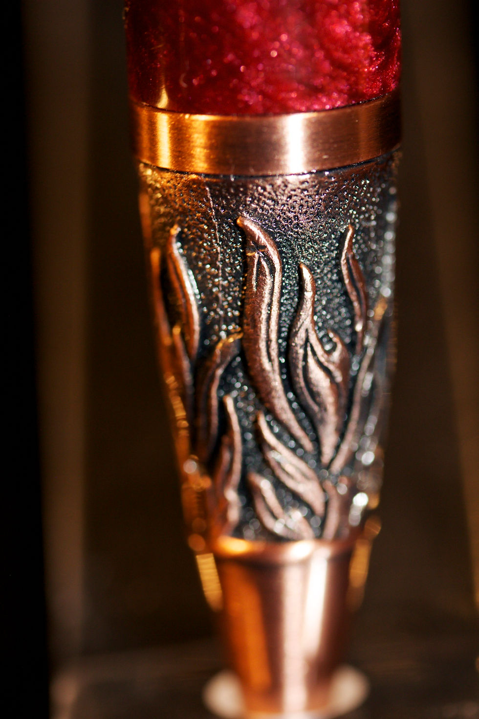 Thumbnail: Phoenix Rising Twist Pen in Marinara Sauce Acrylic