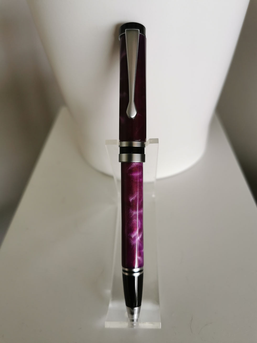 Thumbnail: Classic Twist Pen in Amethyst Purple Silk Acrylic