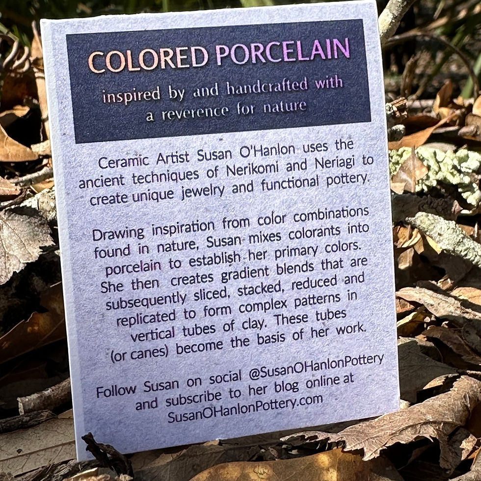 Thumbnail: Handmade Tumbled Colored Porcelain Earrings