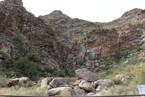 Hiking at White Tank Mountain in Arizona