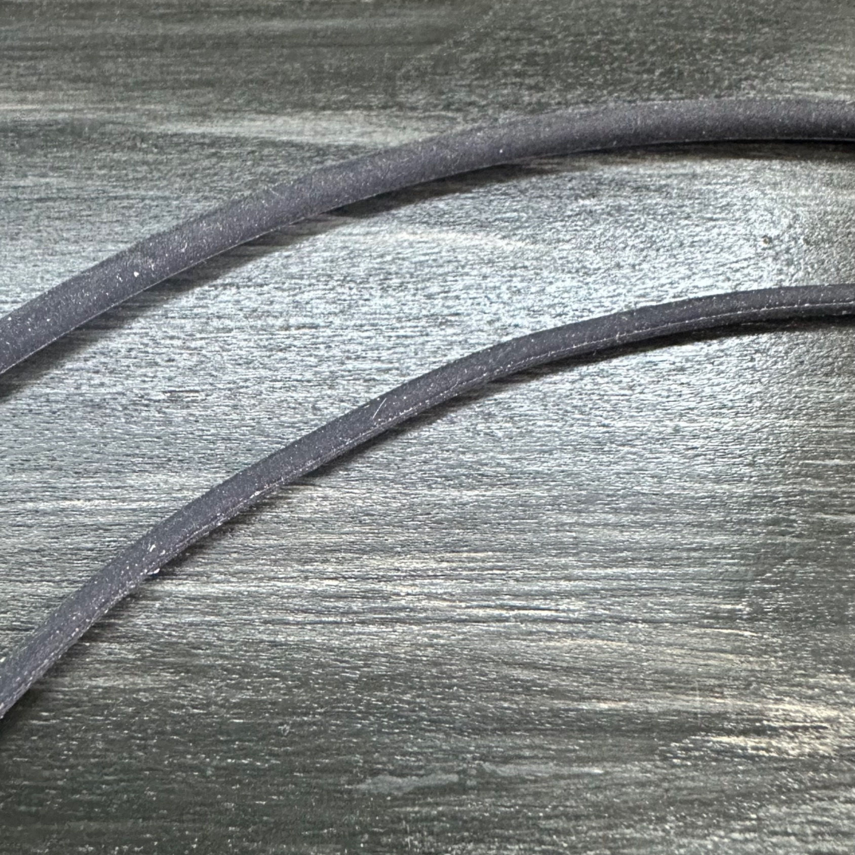 18” Black Rubber Necklace Cord