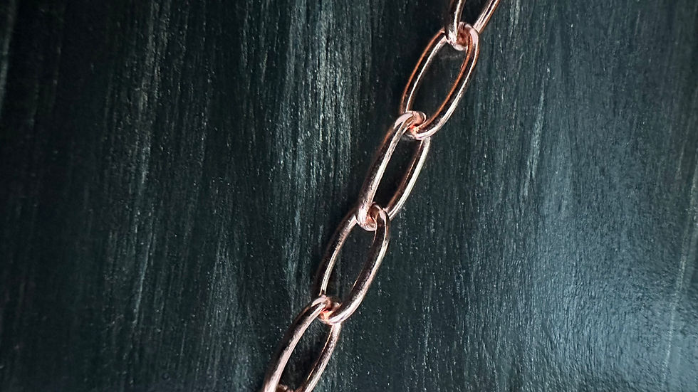 Thumbnail: Raw Copper Oval Loop Soldered Chain