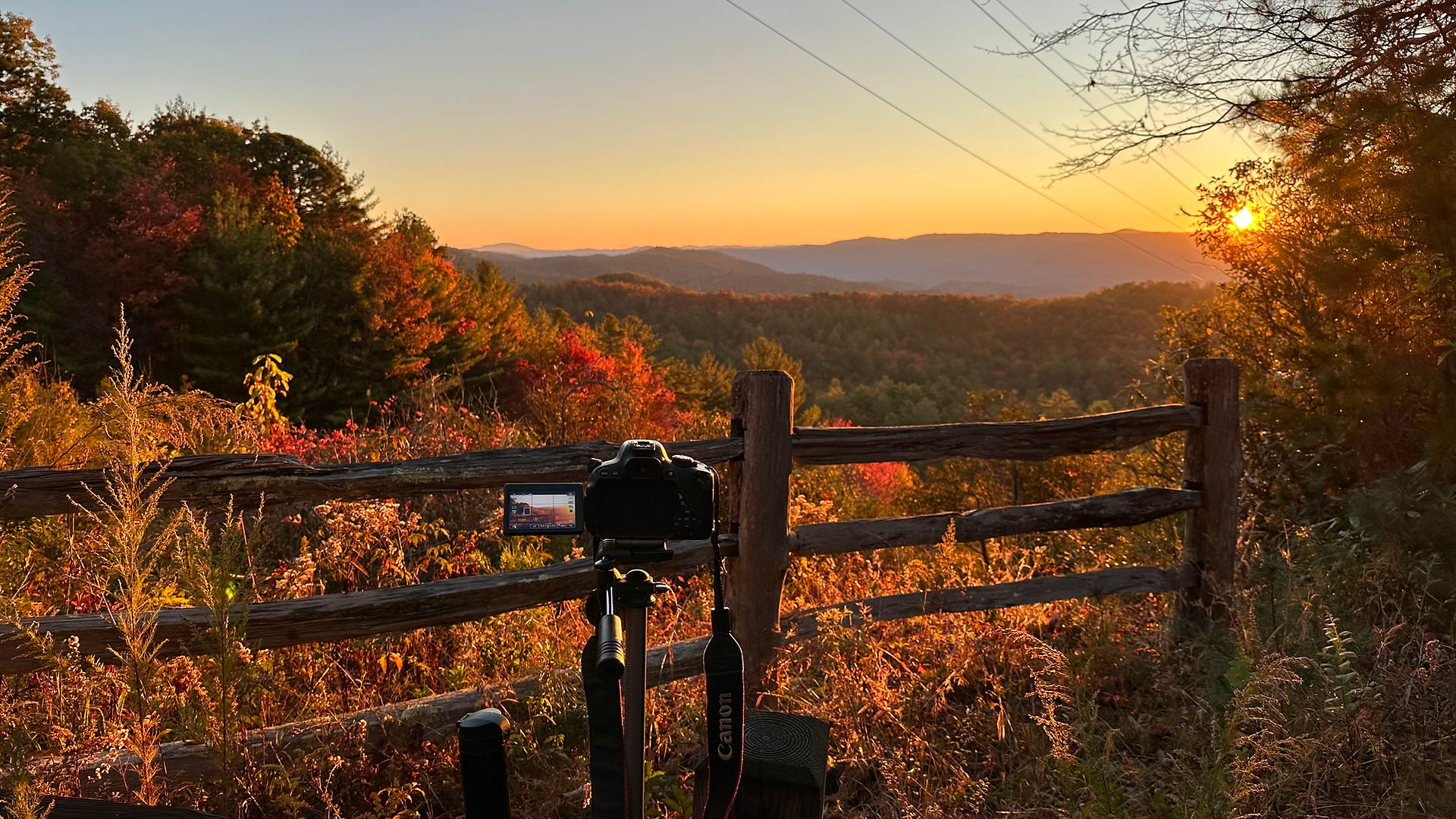 Photography Setup to Capture the Sunrise at Gorges State Park