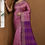 Thumbnail: Regal Desi Tussar Silk Saree in Magenta and Royal Purple