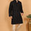 Thumbnail: Timeless Black Linen Kurta
