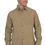 Thumbnail: Men's Handloom Cotton twill Long Sleeve Shirt, Khaki, Slim Fit