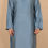 Thumbnail: Steel Blue Textured Tussar Staple Kurta