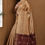 Thumbnail: Tussar Desi Saree With Jamdani Palla - Sand and Maroon Combination