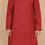 Thumbnail: Red Cotton Slub Men's Kurta