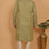 Thumbnail: Earthy Green Textured Cotton Slub Kurta
