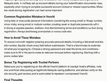 Common Registration Mistakes & How to Avoid Them