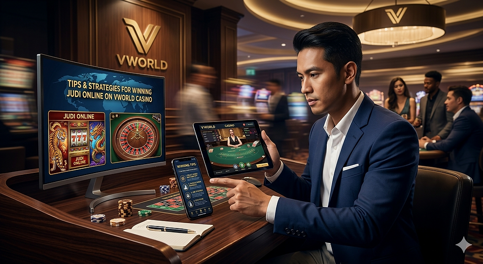 Tips and Strategies for Winning Judi Online on Vworld Casino
