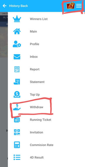 How to make withdrawal on a9play ewallet step 1