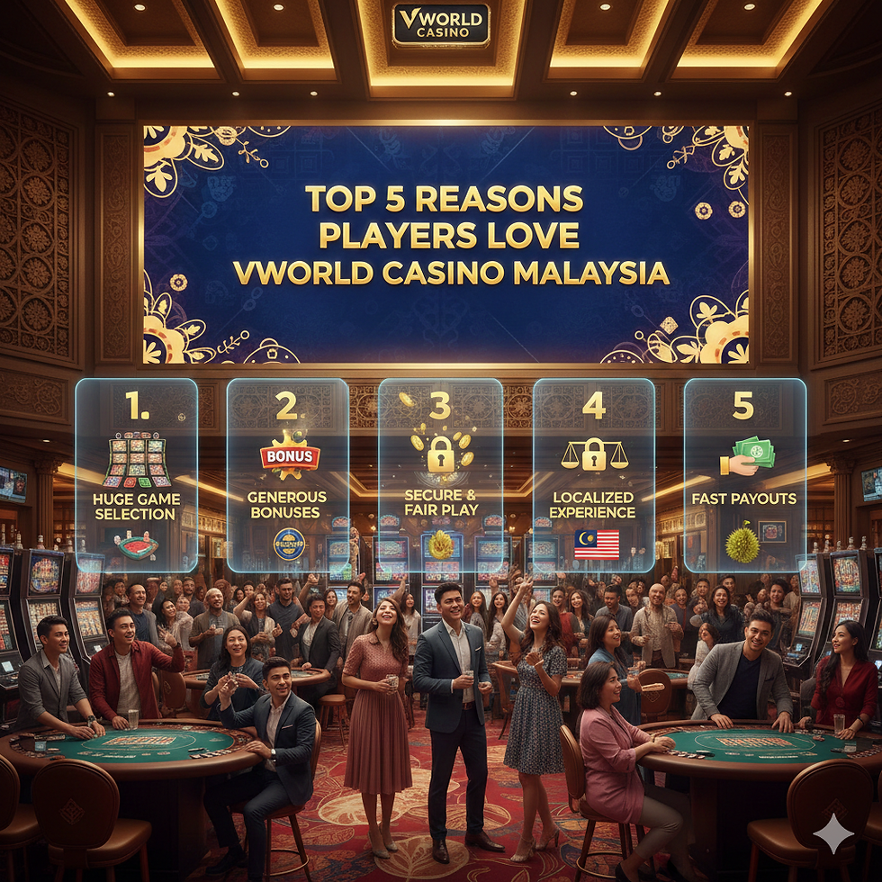 Top 5 Reasons Players Love Vworld Casino Malaysia
