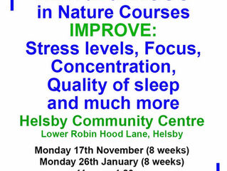 Two more Mindfulness courses in Helsby