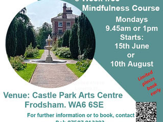 We Are back at Castle Park Arts Centre (FREE MINDFULNESS COURSES)