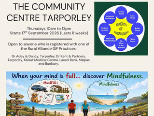 New Venue for Mindfulness - Tarporley, Cheshire