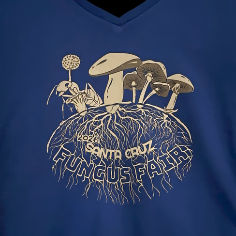 2026 Fungus Fair Shirt logo in the dark