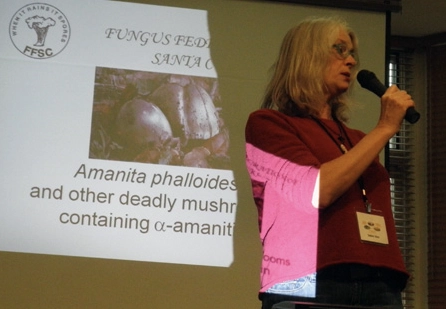 Debbie Viess at the 37th Fungus Fair. Photo by Hugh Smith