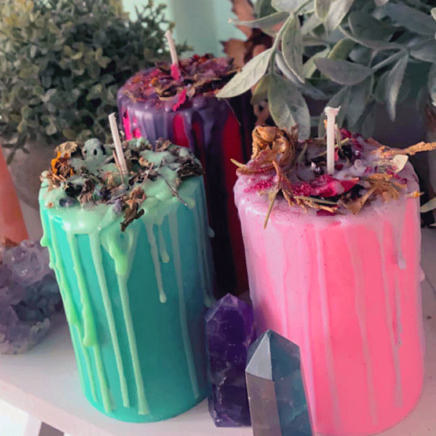 Affirmation Pillar Candles