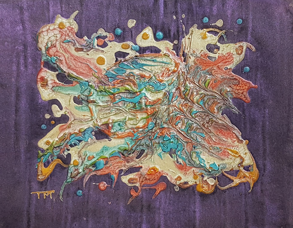 Thumbnail: Untitled; Mixed media artwork by Adelaide artist Tracey Malliaros