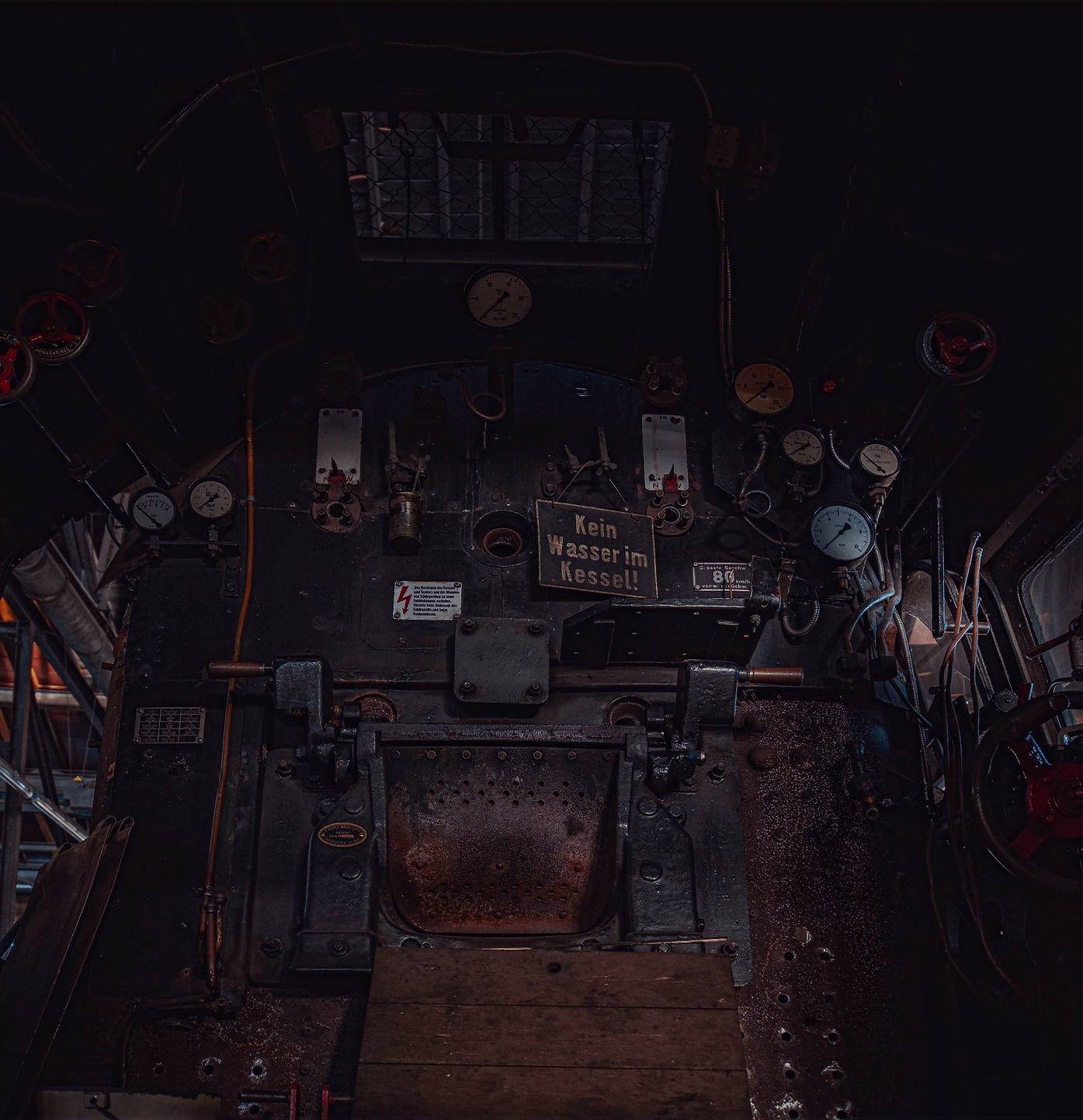 Historic Train with another maintenance 