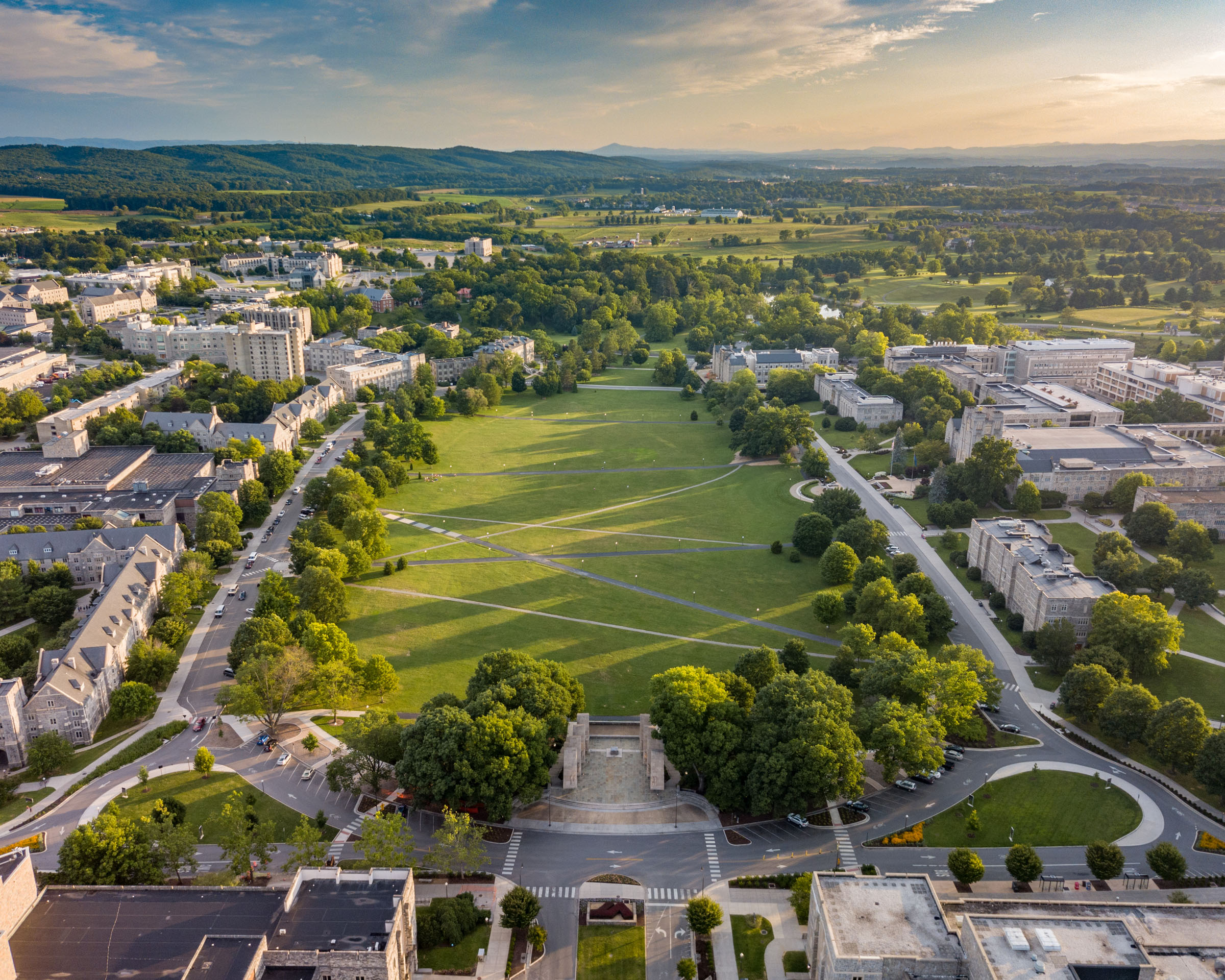 Virginia Tech’s Drillfield and campus