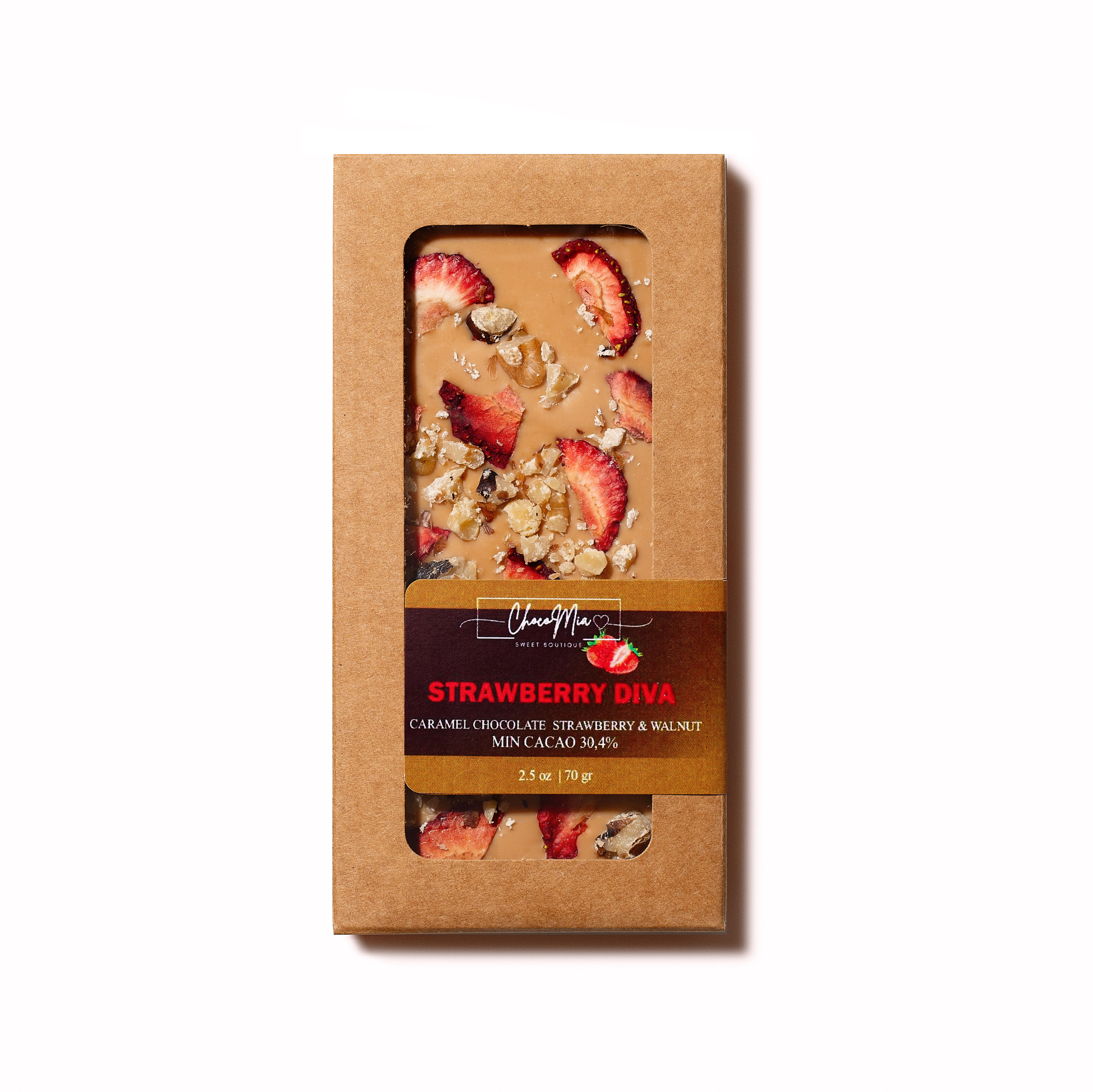 Caramel chocolate Strawberry&Walnut