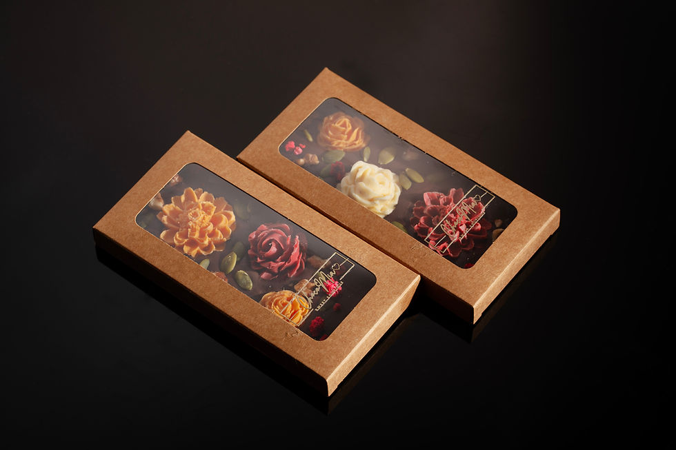 Thumbnail: Chocolate Bar with Floral Design