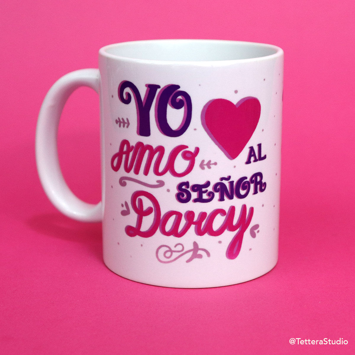 Taza de cerámica para café Amo al Señor Darcy