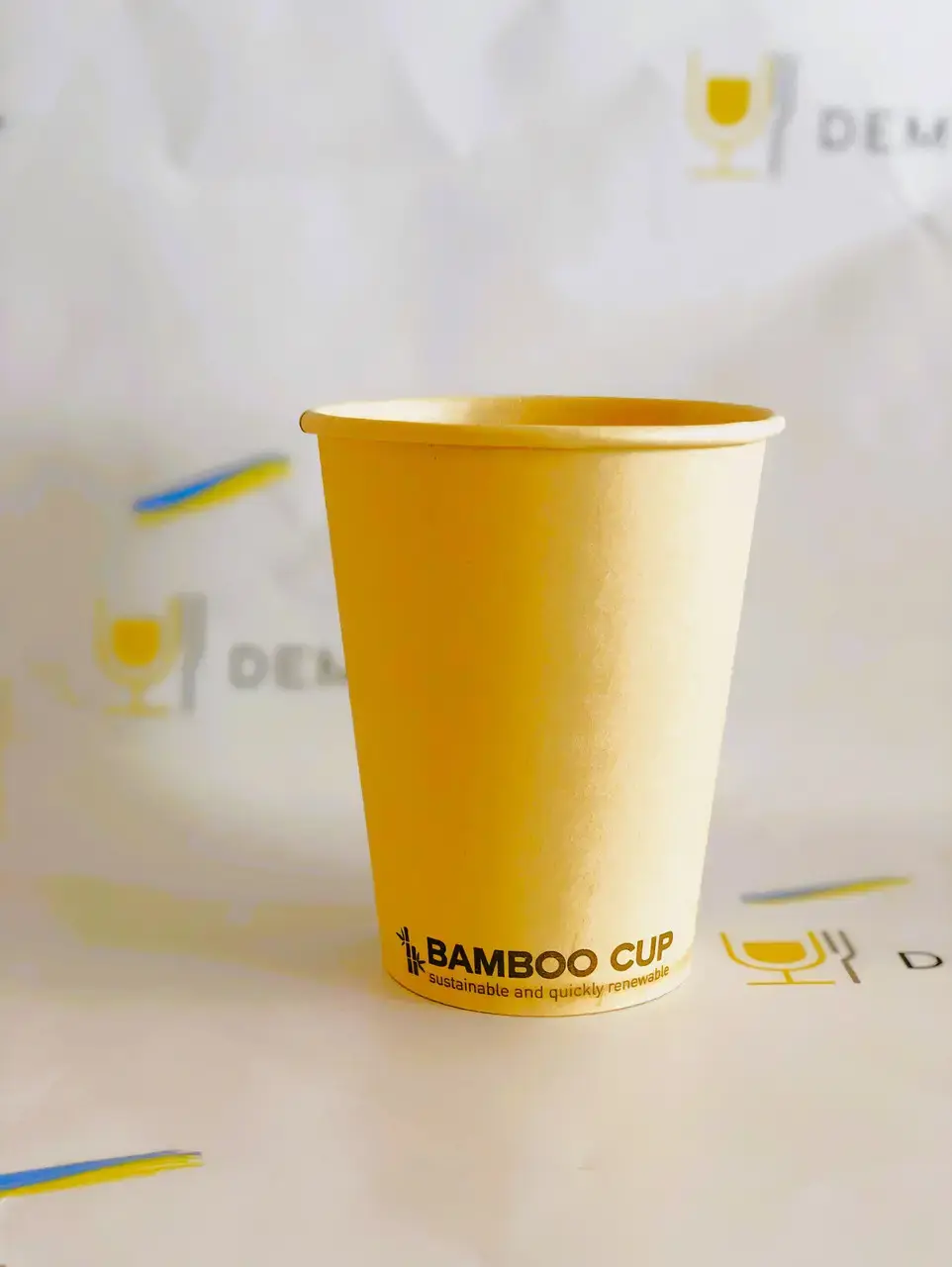 Жовтий бамбуковий стакан "BAMBOO CUP"